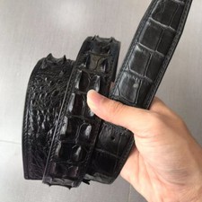 No Jointed -Men's Luxury Alligator Krokodil Haut Ledergürtel für Pin Buckle