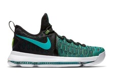Nike KD 9 "Birds Of Paradise" UK 11 EUR 46 Clear Jade Black 843392 300