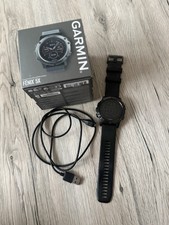 ++Garmin fēnix 5X GPS Multisport Smartwatch - schiefergrau mit Schwarz Armband++