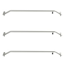 Planenbügel Flachplanenbügel Alu Bügel für Anhänger Planenstütze 100 - 145 cm 3x