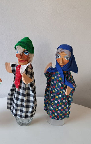 Vintage handpuppen lotte - handpuppen,