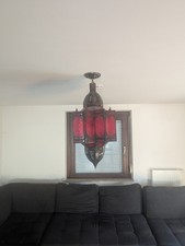 Handgemachte Deckenleuchte orientalische Lampe Glasleuchte  