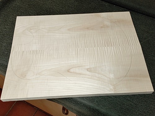Flamed maple topset - maple,