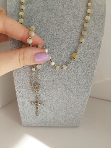 Vintage rosenkranz perlmutt - rosenkranz,