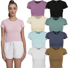 Urban Classics Ladies Stretch Jersey Cropped Tee Top Bauchfrei T-Shirt Sommer UC