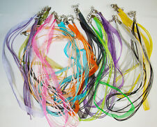 5 x Mix Organzakette Halskette bunt Schmuck Kinder Basteln Anhänger Kette Trend