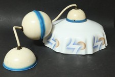 Alte Jugendstil Spritzdekor Lampe Deckenlampe Deckenleuchte Leuchte Art Deco 30e