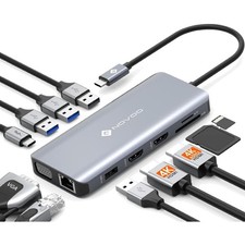 USB C Docking Station 11-in-1