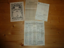 Ankerbausteine,alte Preislisten