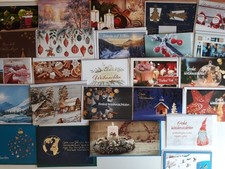 25 verschiedene Weihnachts-Gruß-Karten mit Briefumschlag zum Verschreiben Set  2