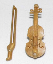 25942, 1x Geige, Violine, mit Bogen, Musikinstrumt, gold (Set 5300, 5308)