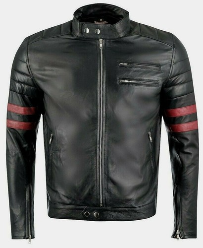 Lederjacke männer schwarz - lederjacke,