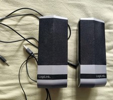 2 Aktivlautsprecher Lautsprecher Boxen Speaker Stereo Schwarz/Silber PC Computer