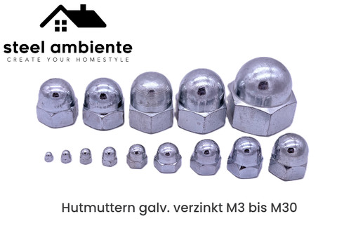 Hutmutter galvanisch verzinkt