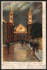 Künstler-Lithographie Paul