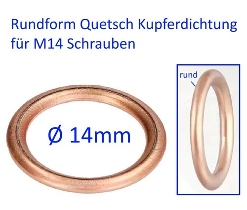 M14 kupferdichtung rundform - m14,