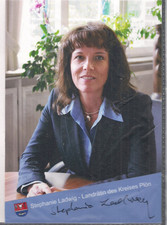 Autogramm Stephanie Ladwig Landrätin Kreis Plön Originalunterschrift