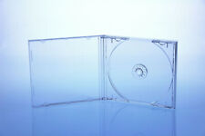 50 CD Hüllen Jewelcase transparent CD Leerhülle für 1 CD / DVD