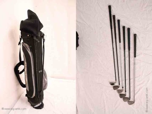 Alte golftasche mit - alte, 6