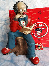 Gilde Clowns "Leseratte II" Nr. 10111, Partyfigur v. 2000, H 20 cm, TOP! mit OVP