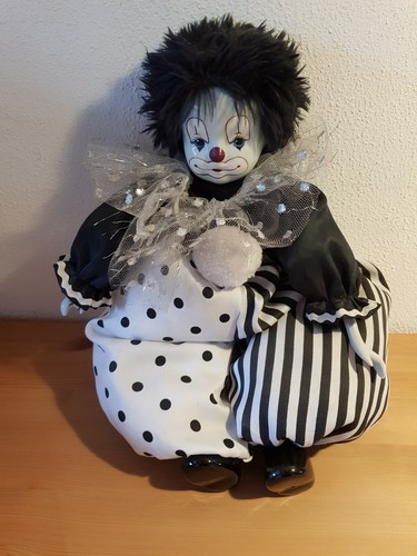 Porzellanfigur porzellan clown - porzellanfigur,