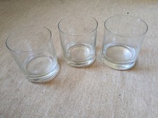 Gläser Whiskey Glas 3 Stk. Glas transparent Vintage D-Messer 8,5 cm  gebraucht