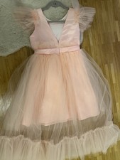 Kinder Kleid Ballkleid Karneval 146/152 Rosa Neu Top Mädchen