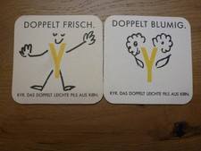 alter Bierdeckel Kirner Brauerei PH.&C. Andreas Kyr leicht 2 St.aus Sammlung 