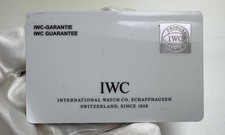Iwc original garantiekarte - iwc,