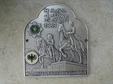 ADAC PLAKETTE ZIELFAHRT 1989 "HEINRICH DER LÖWE"