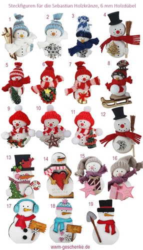 Steckfigur schneemann für - steckfigur,