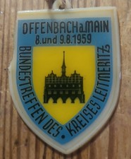Bundestreffen Kreis Leitmeritz 1959 Offenbach Abzeichen