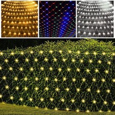 LED Lichternetz Lichtervorhang Außen Wasserdicht Party Weihnachtsdeko 8 Modi DE