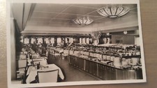 Postkarte Passagierschiff Deutschland Kaltes Buffet Echte Photographie ungel_