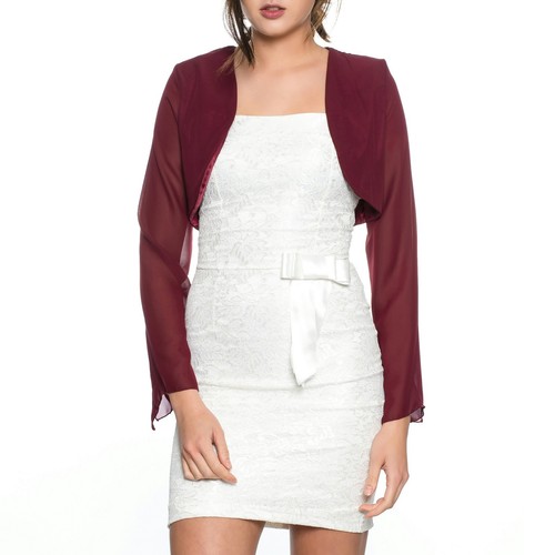 Bolero brautjacke langarm aus - langarm,