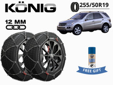 SCHNEEKETTEN KONIG 12MM X12PRO GR 255 255/50R19 Für MERCEDES KLASSE M (W164)