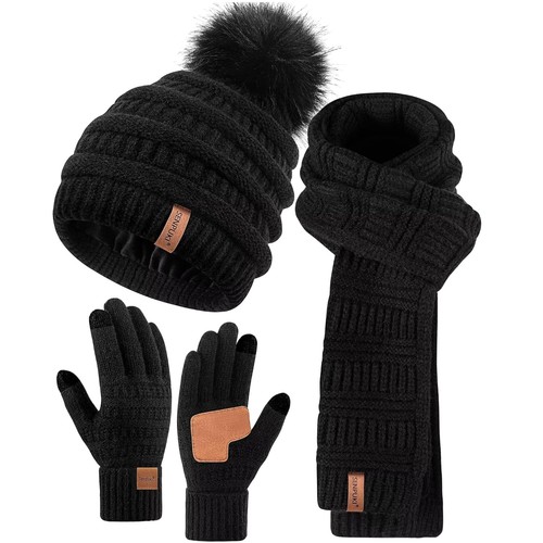 Mütze schal handschuh set - schal,