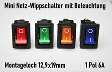 Mini Wippschalter Netzschalter