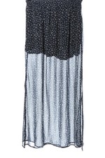 MANGO BASICS Maxirock Damen Rock Gr. DE 34 schwarz-weiß Casual-Look