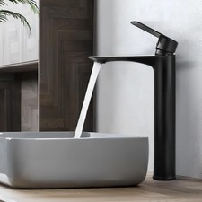 Wasserhahn Bad Schwarz Hoch