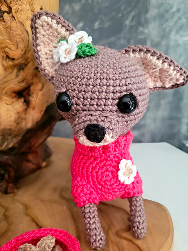 Chihuahua hund amigurumi - chihuahua,, hund,