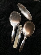 4 teilige,alte versilberte