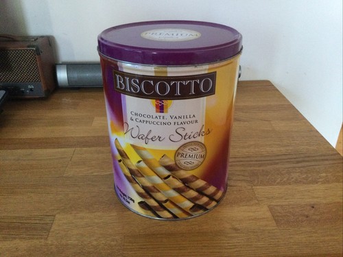 Große leere biscotto dose - leere,