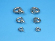 Ringschraube Ringmutter M6 - M20  Edelstahl V2A Augenschraube Mutter Ringöse