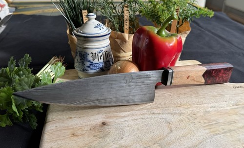 Damast stahl kochmesser - stahl,