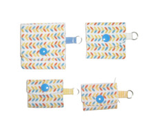 4 kleine Täschchen genäht  Krimskrams  Geschenk Blätterranke