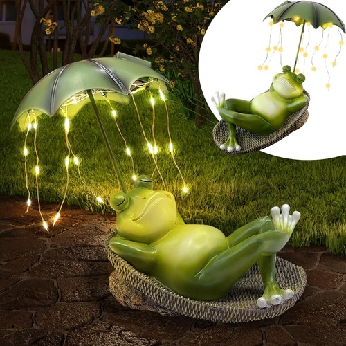 Solar frosch gartendeko - solar,