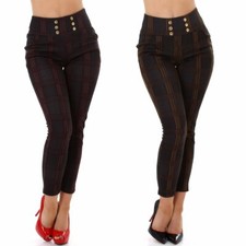 Damen High Waist Stoffhose