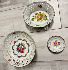 Konvolut Schumann Porzellan - Durchbruchporzellan - Fußschale/Obstschale/Schale