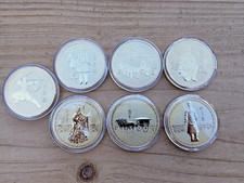 7er-Set Medaillen „Terrakotta Armee“ – Xi’an, China – Souvenir-Münzen